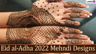 New Mehndi Designs For Eid al-Adha 2022: Get Simple & Beautiful Henna Design Tutorials To Adorn Your Hands and Celebrate Bakrid This Year!
